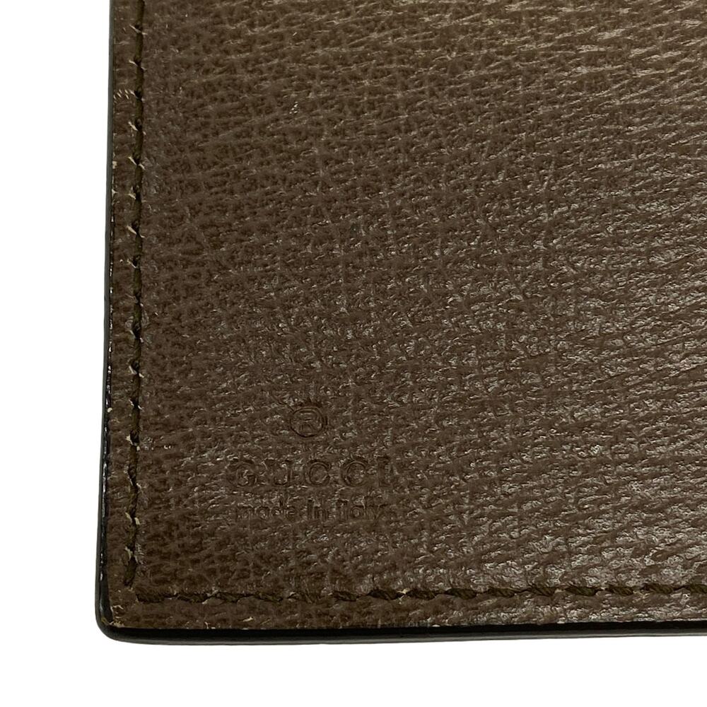 Gucci GG Supreme / Gucci Tian Long Wallet 427011 Dark Brown Beige Multi - Picture 6 of 8